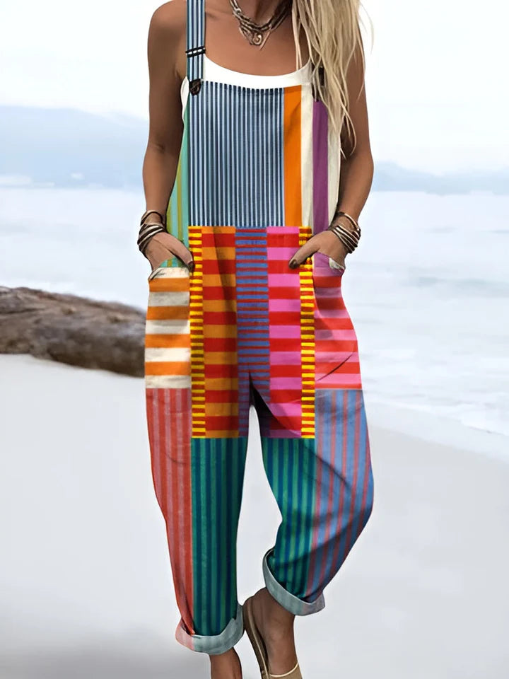 Lærke | Color Pop Stripe Overalls